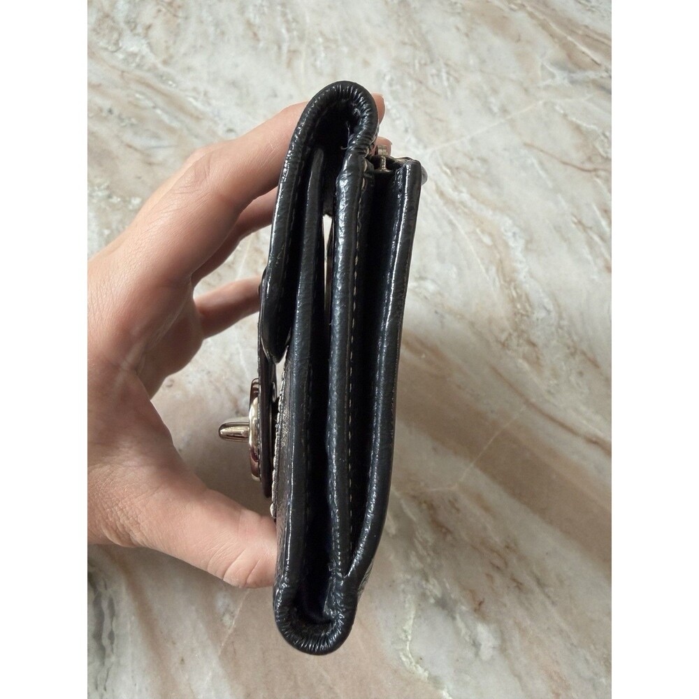 RARE Coach Legacy Black Leather Trifold Wallet Excellent Condition! - Picture 4 of 12